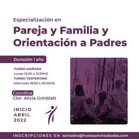 Especialización en Pareja, Familia y Orientación a Padres